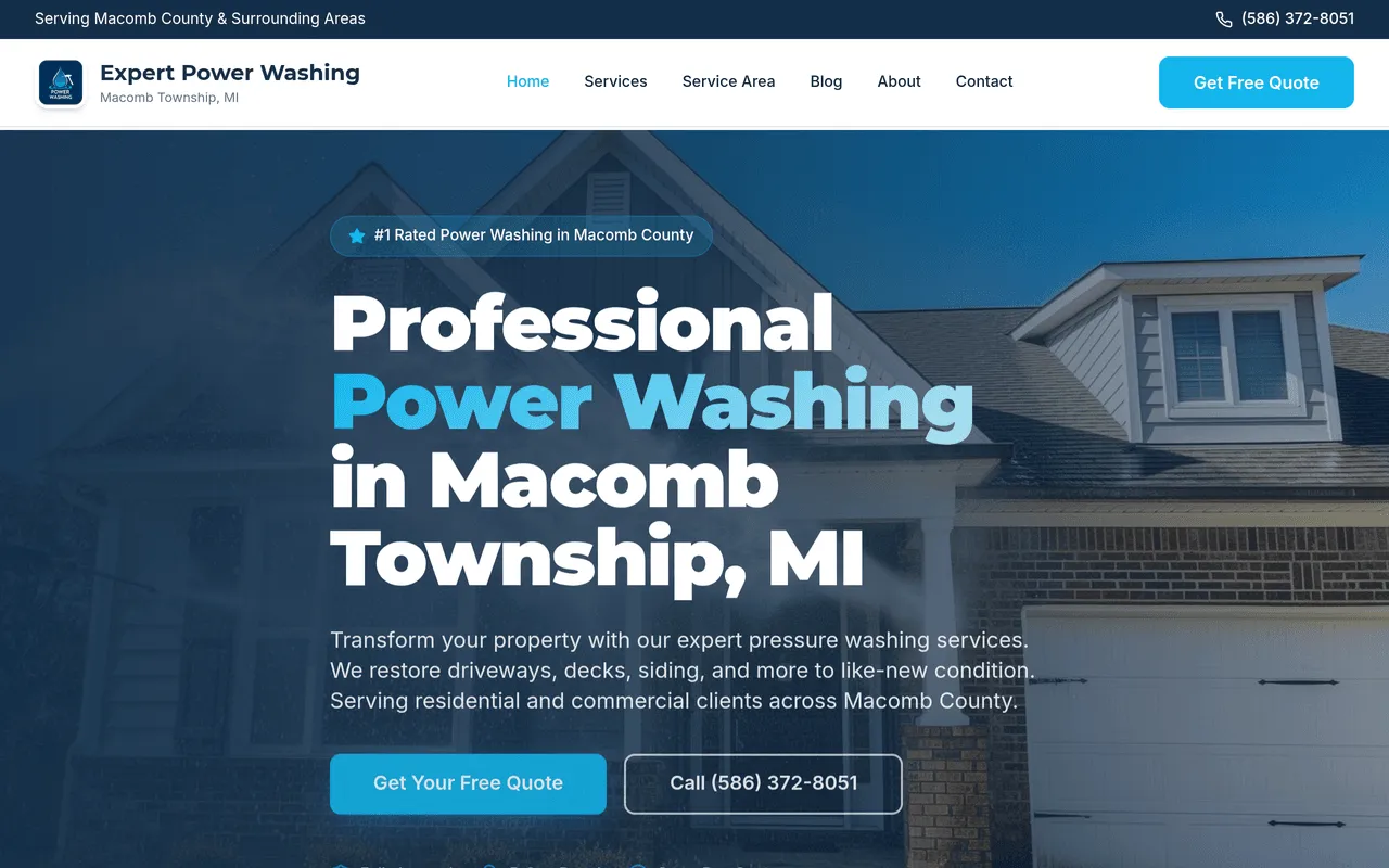 Expert Power Washing — home page